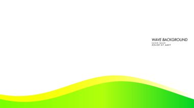 yeşil renk ve sarı soyut dalga arka plan