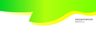 yeşil renk ve sarı soyut dalga arka plan