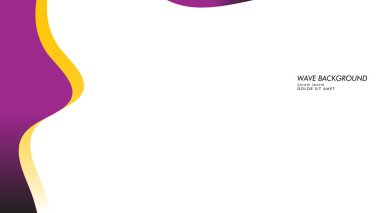 dalga geçmiş mor ve sarı renk ile