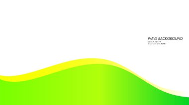 yeşil renk ve sarı soyut dalga arka plan