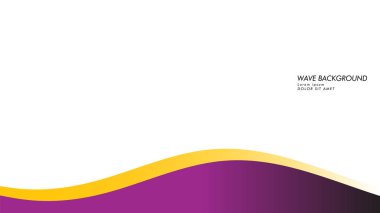 dalga geçmiş mor ve sarı renk ile