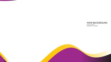 dalga geçmiş mor ve sarı renk ile