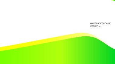 yeşil renk ve sarı soyut dalga arka plan