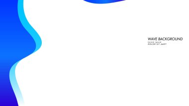 Soyut dalga arka plan mavi renk ile