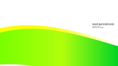 yeşil renk ve sarı soyut dalga arka plan