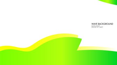 yeşil renk ve sarı soyut dalga arka plan