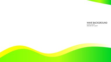 yeşil renk ve sarı soyut dalga arka plan