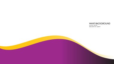 dalga geçmiş mor ve sarı renk ile