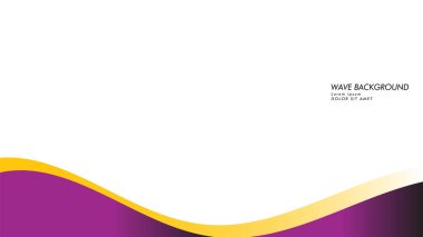 dalga geçmiş mor ve sarı renk ile