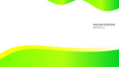 yeşil renk ve sarı soyut dalga arka plan