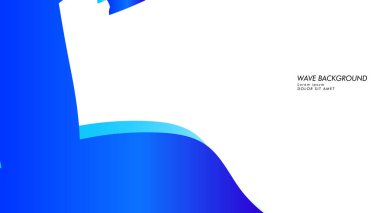 Soyut dalga arka plan mavi renk ile