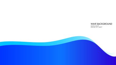 Soyut dalga arka plan mavi renk ile