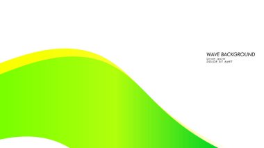 yeşil renk ve sarı soyut dalga arka plan