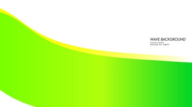 yeşil renk ve sarı soyut dalga arka plan