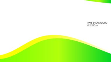 yeşil renk ve sarı soyut dalga arka plan