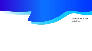 Soyut dalga arka plan mavi renk ile