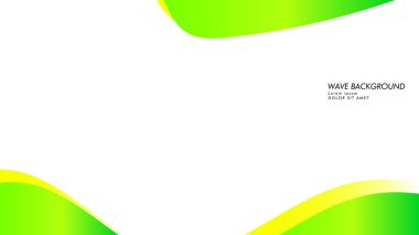 yeşil renk ve sarı soyut dalga arka plan
