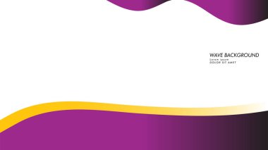 dalga geçmiş mor ve sarı renk ile