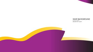 dalga geçmiş mor ve sarı renk ile