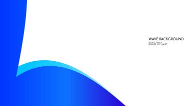 Soyut dalga arka plan mavi renk ile