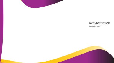 dalga geçmiş mor ve sarı renk ile