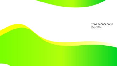 yeşil renk ve sarı soyut dalga arka plan