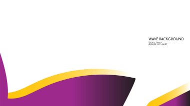 dalga geçmiş mor ve sarı renk ile
