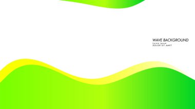 yeşil renk ve sarı soyut dalga arka plan