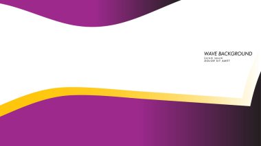 dalga geçmiş mor ve sarı renk ile