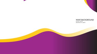 dalga geçmiş mor ve sarı renk ile