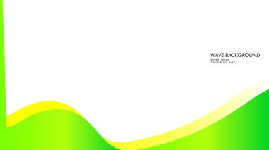yeşil renk ve sarı soyut dalga arka plan