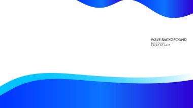 Soyut dalga arka plan mavi renk ile
