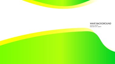 yeşil renk ve sarı soyut dalga arka plan