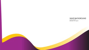 dalga geçmiş mor ve sarı renk ile