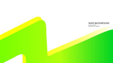 yeşil renk ve sarı soyut dalga arka plan