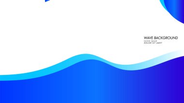 Soyut dalga arka plan mavi renk ile