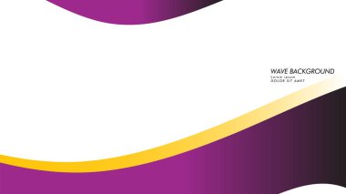 dalga geçmiş mor ve sarı renk ile