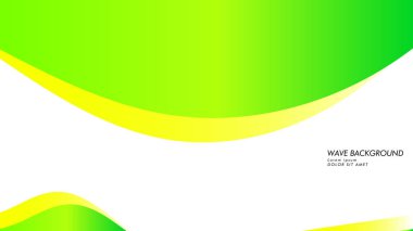 yeşil renk ve sarı soyut dalga arka plan