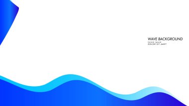 Soyut dalga arka plan mavi renk ile