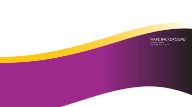 dalga geçmiş mor ve sarı renk ile
