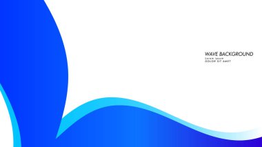 Soyut dalga arka plan mavi renk ile