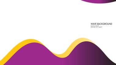 dalga geçmiş mor ve sarı renk ile