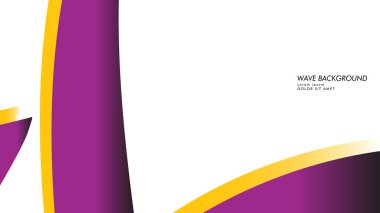 dalga geçmiş mor ve sarı renk ile