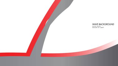 dalga arka plan gri kırmızı renk ile