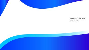 Soyut dalga arka plan mavi renk ile