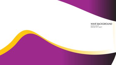 dalga geçmiş mor ve sarı renk ile