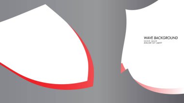 dalga arka plan gri kırmızı renk ile