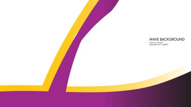 dalga geçmiş mor ve sarı renk ile