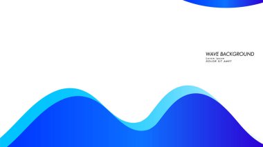 Soyut dalga arka plan mavi renk ile
