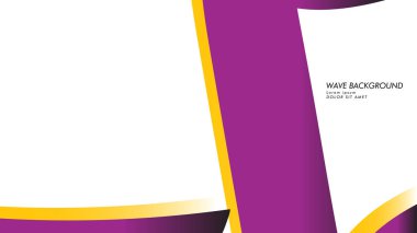 dalga geçmiş mor ve sarı renk ile